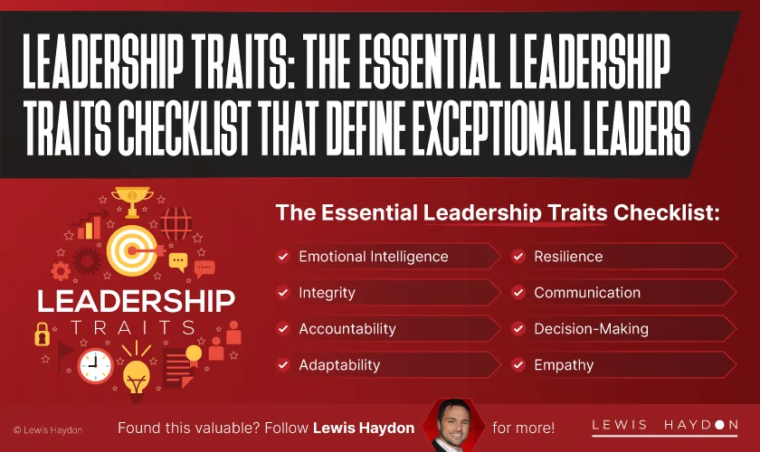 Leadership Traits: The Essential Leadership Traits Checklist That Define Exceptional Leaders